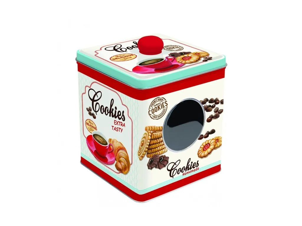 Easy Life Cookies Extra Tasty 13x14.5cm Tin Box with Window - Multicolored