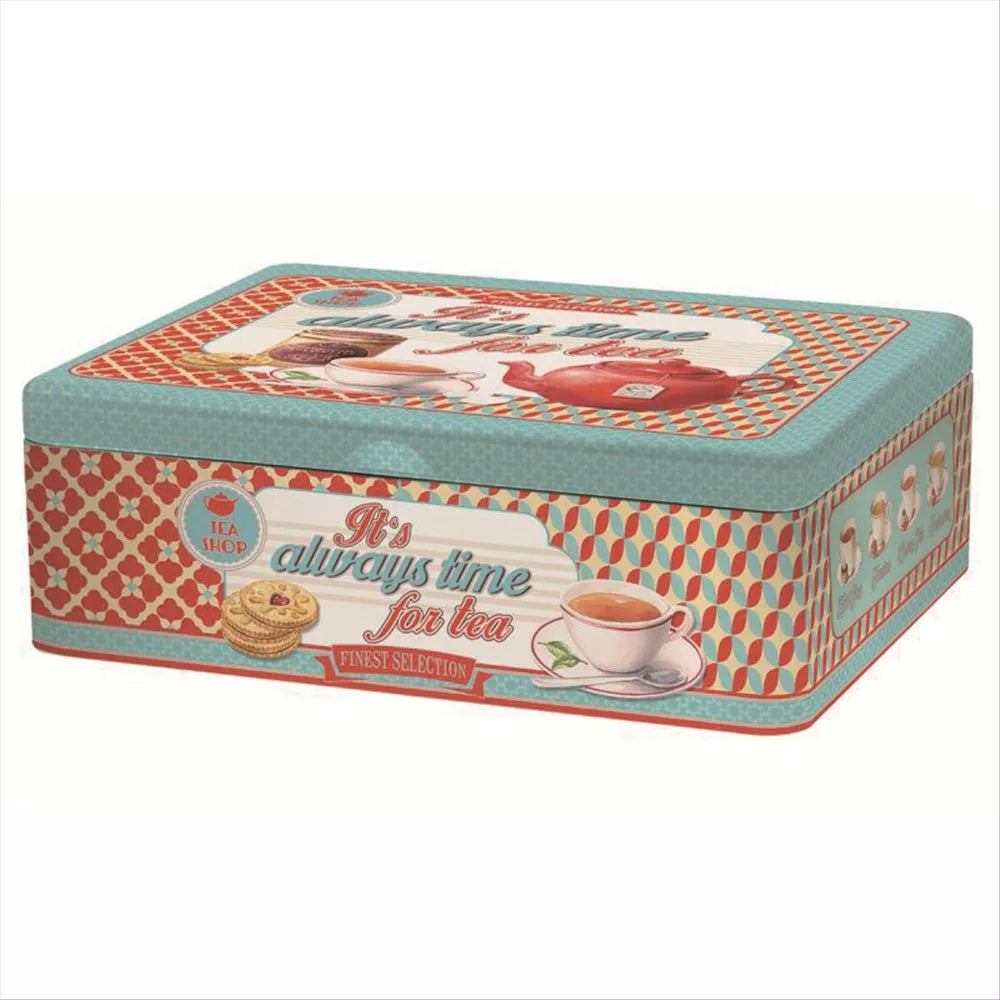 Easy Life Time for Tea 6-Compartment Tea Box - Multicolored