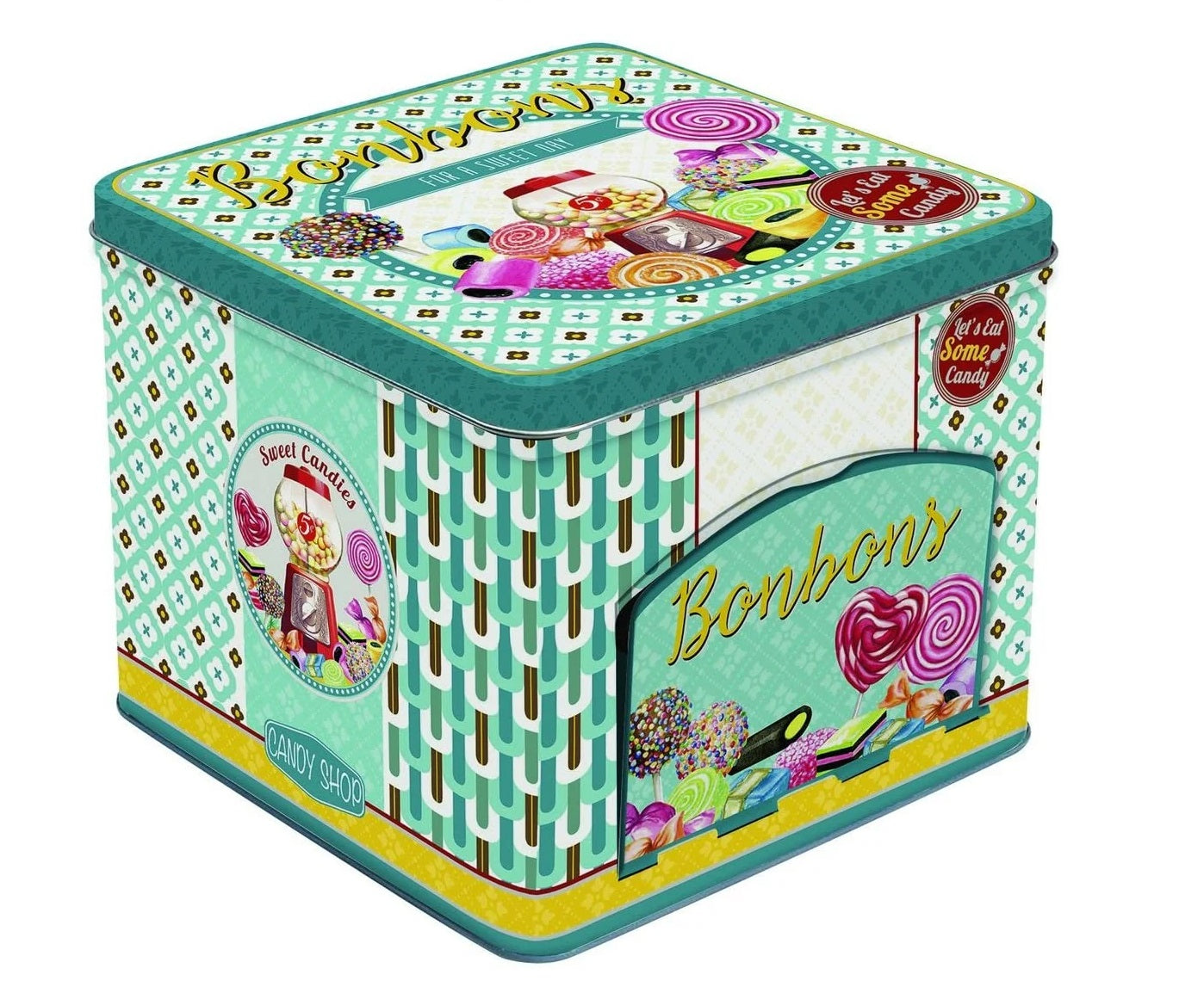 Easy Life Bonbons 14x12cm Tin Box - Multicolored