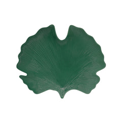 Easy Life Madagascar 35x29cm Ginko Leaf Serving Platter - Green