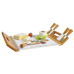 Easy Life Fromages Cheese Knives & Board Serving Set - Multicolored