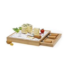 Easy Life Fromages Cheese Knives & Board with Drawer Set - Multicolored