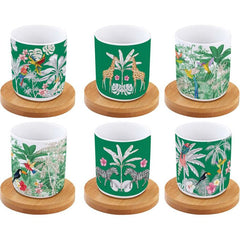 Easy Life Exotic Heaven 110ml 12-Piece Coffee Set in Box - Multicolored