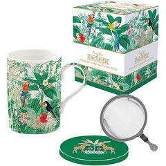 Easy Life Exotic Heaven 350ml Mug with Infuser & Lid in Box - Multicolored