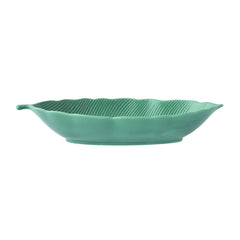 Easy Life Madagascar 36x16cm Tropical Leaf Bowl in Box - Light Green