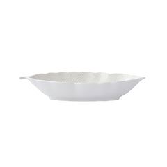 Easy Life Madagascar 26x11.5cm Tropical Leaf Bowl in Box - White
