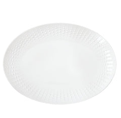 Easy Life Drops 32x23cm Oval Tray - White