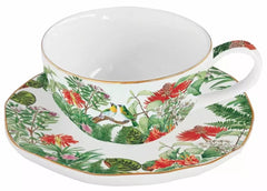 Easy Life Exotica 250ml Cup & Saucer Set - Multicolored