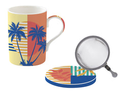 Easy Life Bahia 350ml Mug with Infuser & Lid in Box - Multicolored