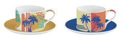 Easy Life Bahia 240ml 4-Piece Teacups Set in Box - Multicolored