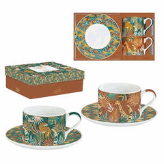 Easy Life Namibia 240ml 4-Piece Cups & Saucers Set in Box - Multicolored