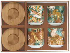 Easy Life Namibia 110ml 8-Piece Cups & Saucers Set in Box - Multicolored