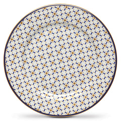 Easy Life Charles 19.5cm Side Plate - Blue & Gold