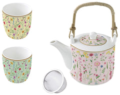 Easy Life Meadow Flowers Tea Set in Box - Multicolored