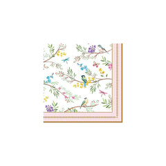 Easy Life Birds Melody 20-Piece Paper Napkin Set - Multicolored