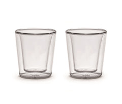 Easy Life 2-Piece 70ml Double Glass Espresso Cups
