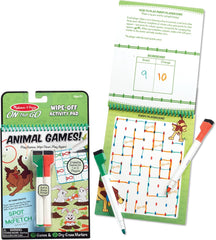 Melissa & Doug Wipe - Off Activity Pad - Animals