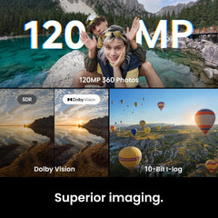 Insta360 X6 360° Camera Essentials Bundle – 8K 1-Inch Dual Sensors