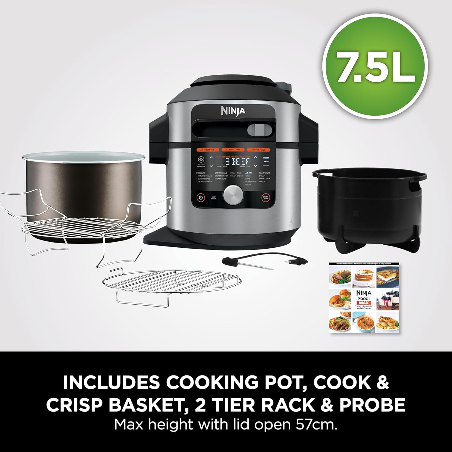 Ninja Foodi MAX 15-in-1 SmartLid Multi-Cooker 7.5L
