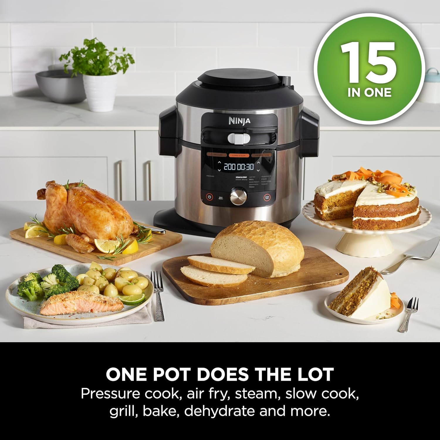 Ninja Foodi MAX 15-in-1 SmartLid Multi-Cooker 7.5L