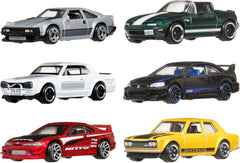 Hot Wheels Scale Die-Cast Toy Cars - Set of 6 Japanese Vehicles