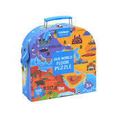Mideer Portable Puzzle Box: Our World 100P