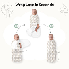 Momcozy Easy Swaddle Wrap 0-3M, 2-Pack - Geometric & Stars (Wonder)