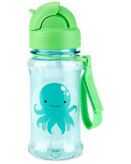 Skip Hop Zoo Tritan Straw Bottle - Octopus side view