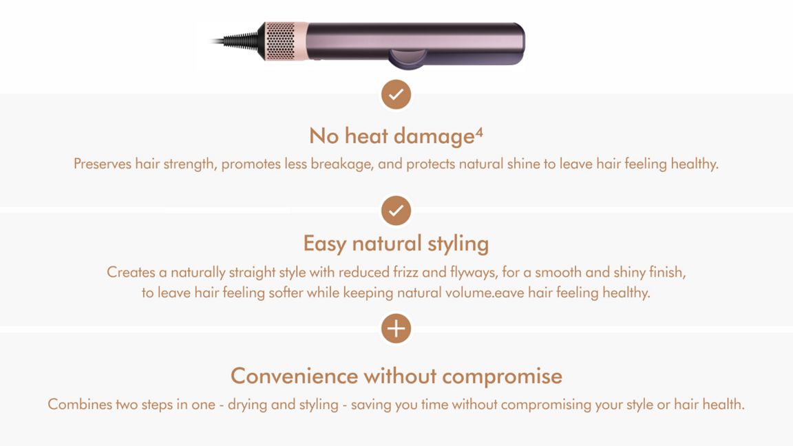 Dyson Airstrait straightener - Jasper Plum