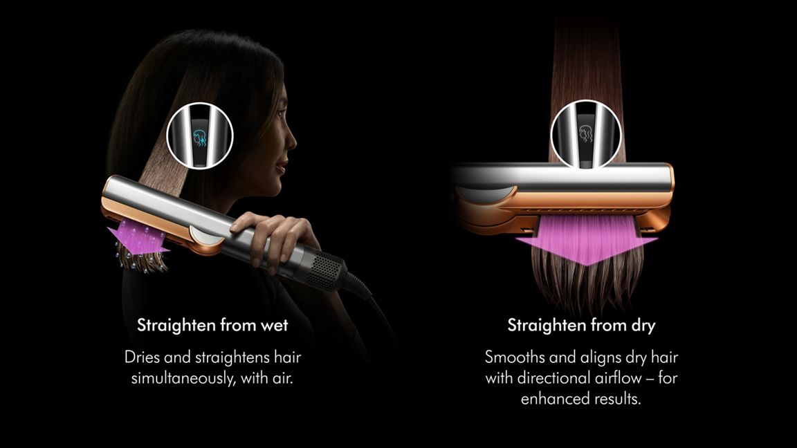 Dyson Airstrait dryer and straightener - Amber silk