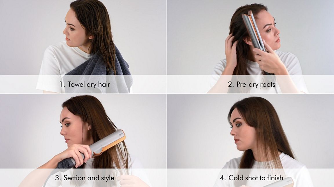 Dyson Airstrait straightener - Red Velvet/Gold