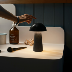 Kreafunk Bello Brown Wood Portable LED Lamp | 50H Battery