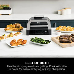 Ninja Foodi MAX 6-in-1 Health Grill & Air Fryer DG551ME - Grey