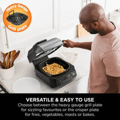 Ninja Foodi 5-in-1 Health Grill & Air Fryer EG351ME - Black