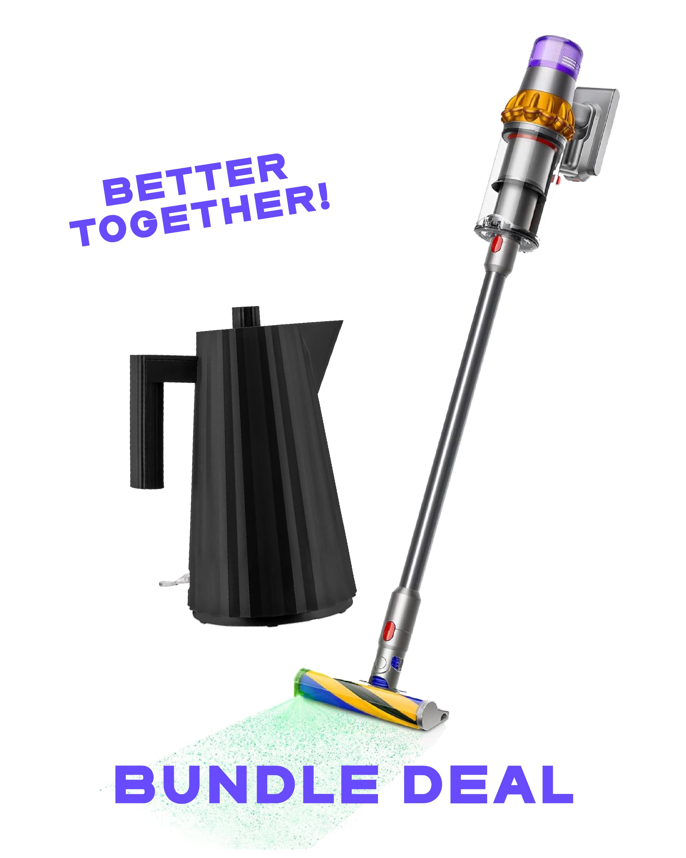 Dyson V15 Absolute + Alessi Kettle