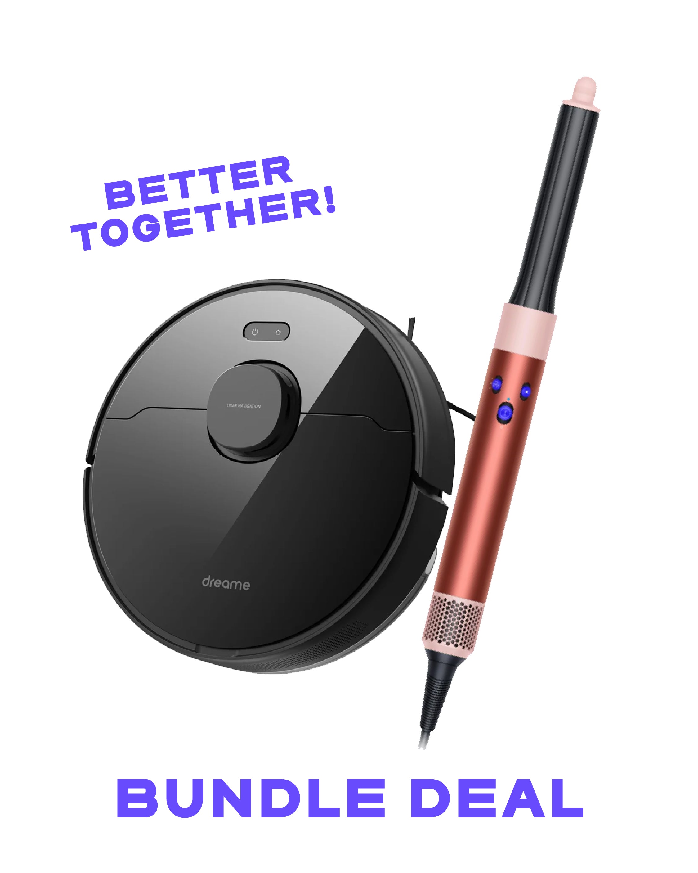 Dyson Airwrap Strawberry Bronze + Dreame D9 Max