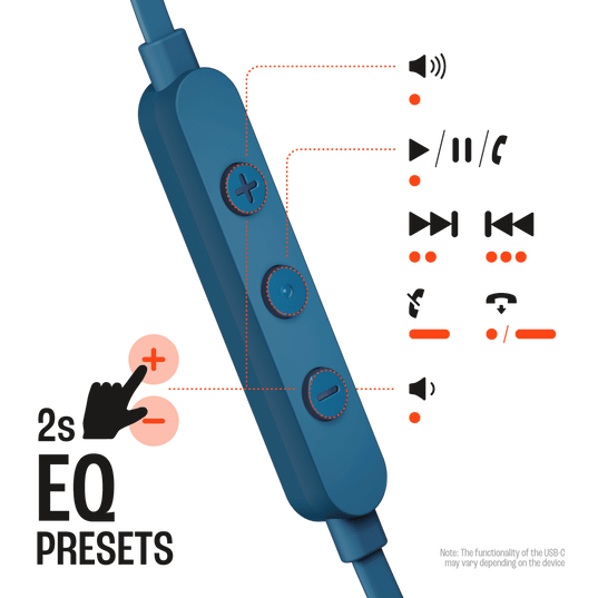 JBL TUNE 310C USB - Blue