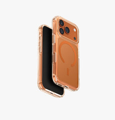 UNIQ LifePro Xtreme Anti-Fingerprint Case for 17 Pro Max - Frost Clear / Orange