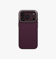 UNIQ Lyden DS MagClick Dual-Tone Vegan Leather iPhone 18 Pro Case – Deep Maroon - image 2