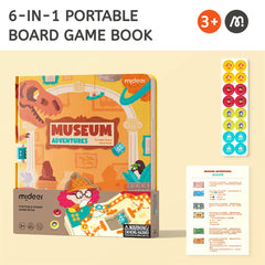 Mideer - 6 In 1 Portable Gamebook – Museum Adventures