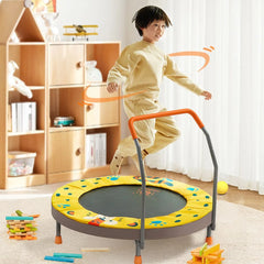 Mideer - Kids Foldable Trampoline 3ft - YellowithBlack