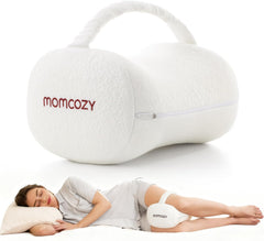 Momcozy Bamboo Memory Foam Knee & Leg Pillow - White