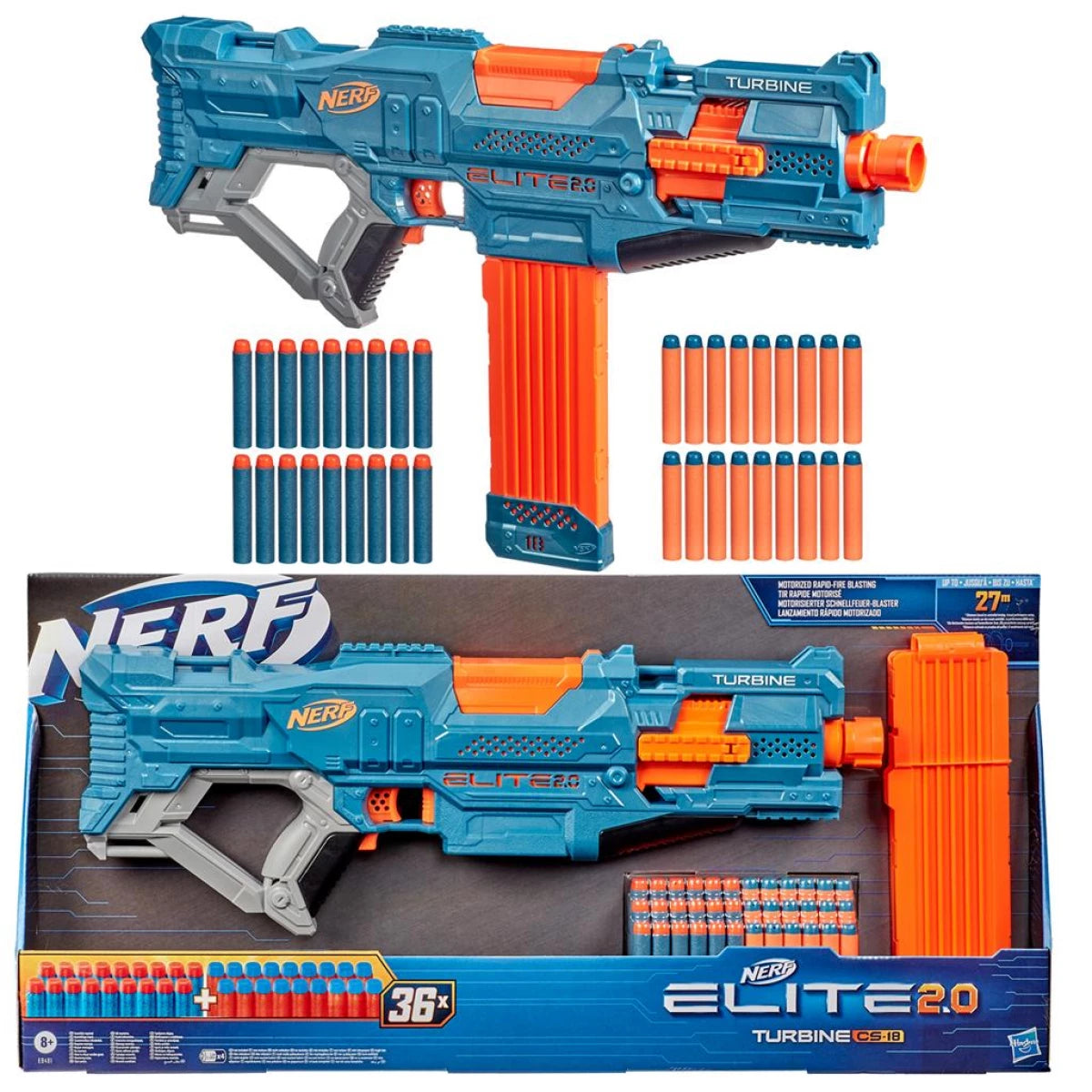 Nerf Elite 2.0 Turbine CS-18 Motorized Blaster