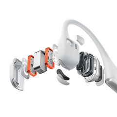 Shokz OpenRun Pro 2 Silver - angled view
