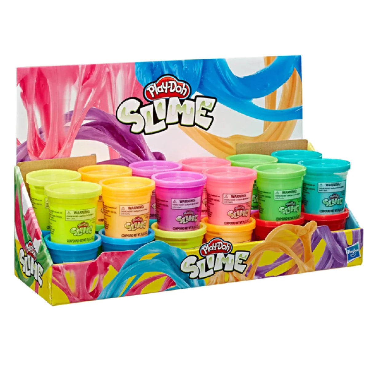 Play-Doh Slime Single Can 91 g Assortment- 24 Pieces E8790