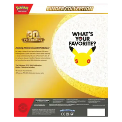 Pokémon TCG 30th Celebration Binder Collection – back of box
