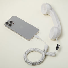 Native Union POP Phone Sandstone in use