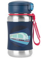 Spark Style Stainless Steel Straw Bottle - Train