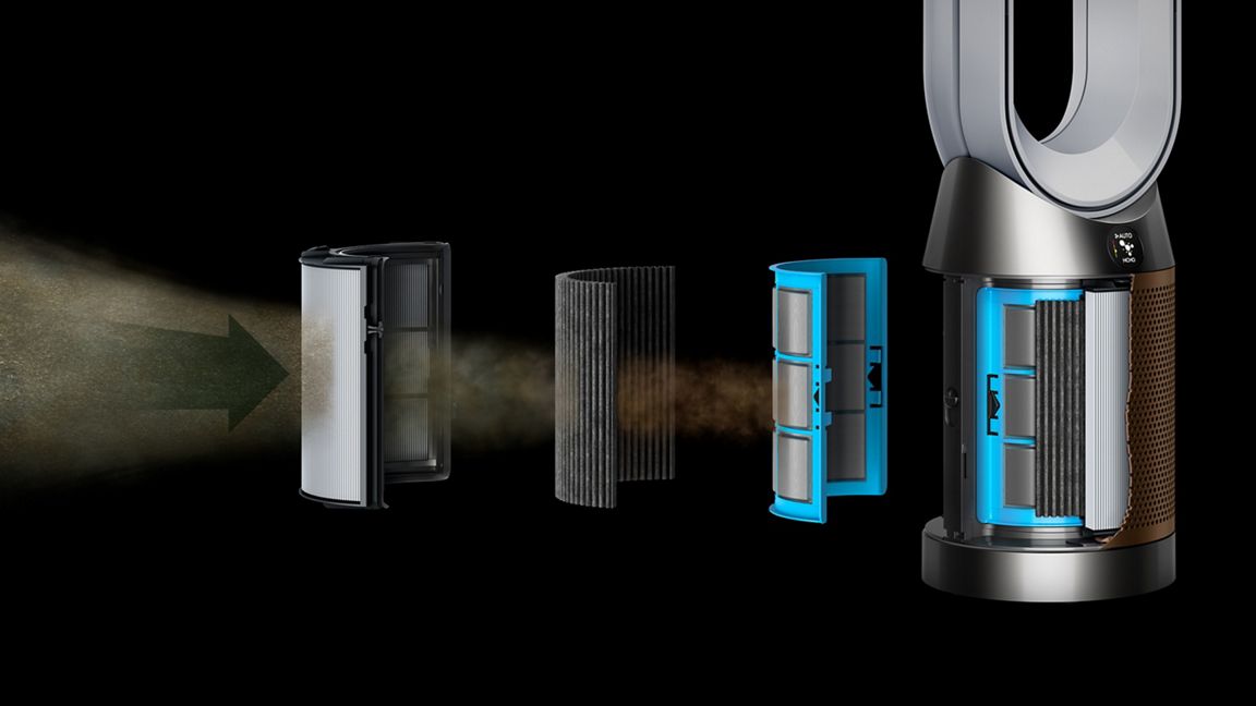 Dyson Purifier Cool Formaldehyde TP09 purifying fan - Nickel/Gold