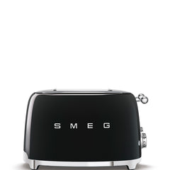 Smeg 4-Slot Wide Toaster 50's Style Aesthetic - Black